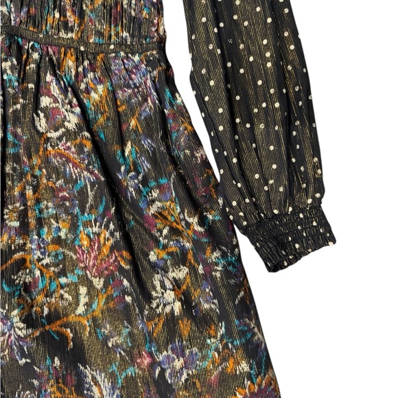 Maria Cher Jujuy Long Sleeve Mini Dress Black Dahlia XS S M NWT - Picture 3 of 9